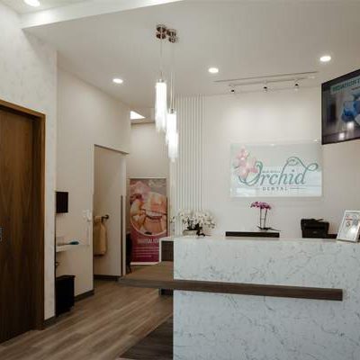 Wolf Willow orchid dental clinic reception